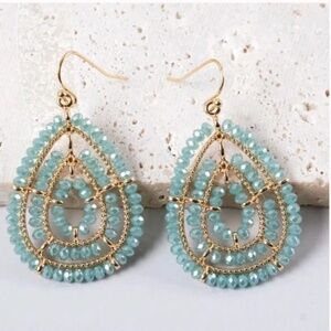 ❤️ FREE Stone Shimmer Shine Drop Hipster Hippie Art Classy Elegant Hip Earrings